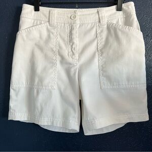 Jones New York Vintage White High Waist Shorts